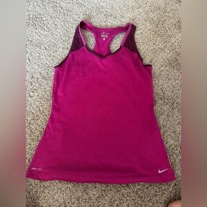 Nike dri fit size small purple workout running activewear tank top